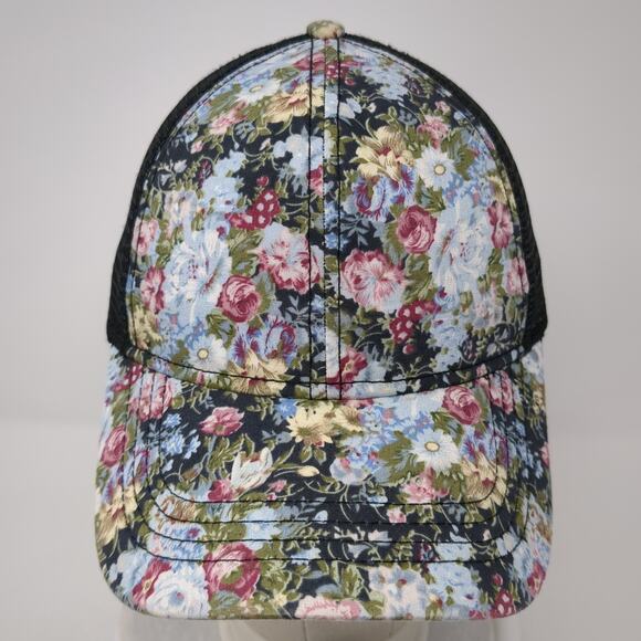 C.C Exclusives Trucker Hat Multicolor One Size Adjustable Floral Mesh Back - Picture 2 of 9